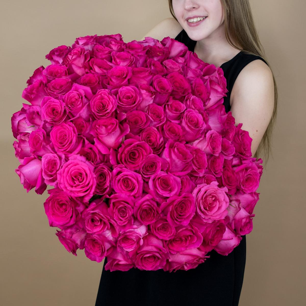 Букет из розовых роз 75 шт. (40 см) Артикул  87857