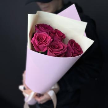 Букеты из розовых роз 40 см (Эквадор) артикул букета  88346